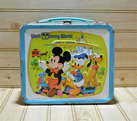 disney stainless steel lunch box|Disney lunch box vintage.